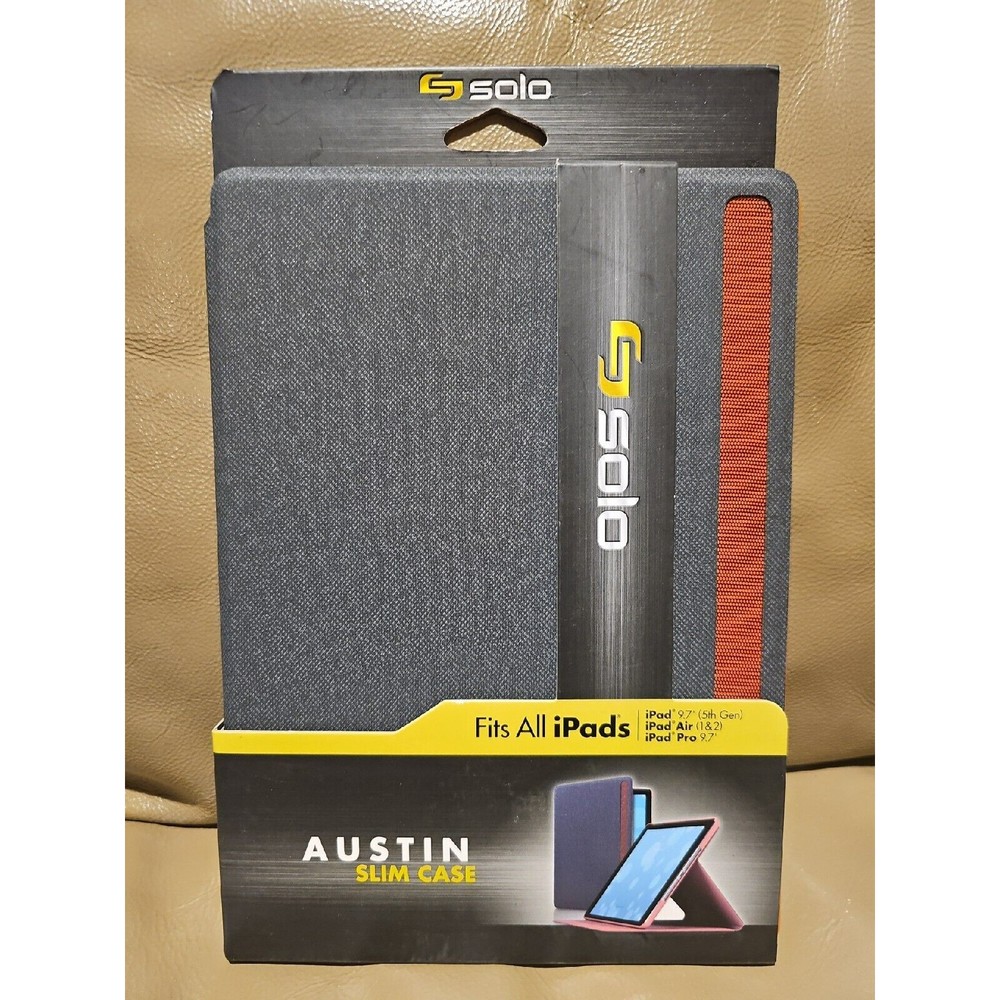 SOLO Austin Slim Tablet Case iPad 9.7" Gen 5 , iPad Pro 9.7" iPad Air 1 & 2 New